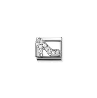Nomination Jewellery Nomination Stainless Steel and Sterling Silver Composable High Heeled Shoe Link 2514343
