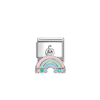 Nomination Jewellery Nomination Stainless Steel and Sterling Silver Composable Drop Rainbow Link 2514359