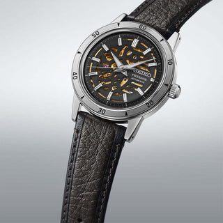 Seiko Watches Seiko Gents 39mm Stainless Steel Presage Style 60s Skeleton Automatic Watch 3518167