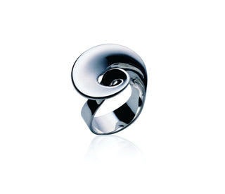 Georg Jensen Moebius Silver Spiral Ring