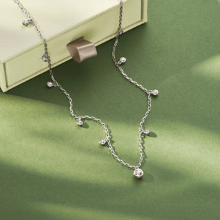 Clogau Jewellery Clogau Silver Celebration Topaz Drop Necklace 2103088
