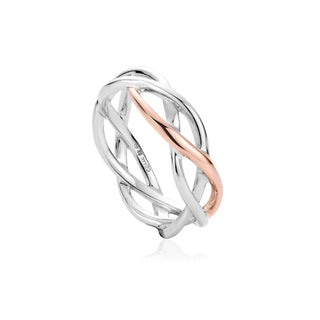 Clogau Silver Eternal Love Weave Ring - Size O