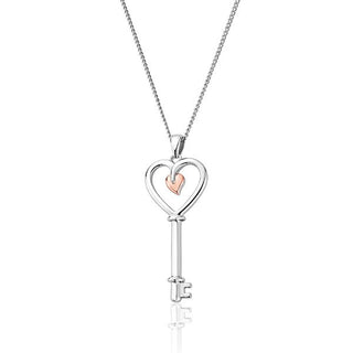 Clogau Tree Of Life Heart Key Necklace