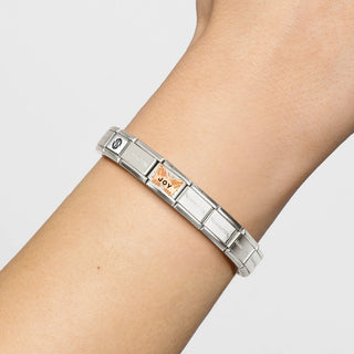 Nomination Jewellery Nomination Stainless Steel and Rose Gold Composable Orange Butterfly Joy Link 2514324