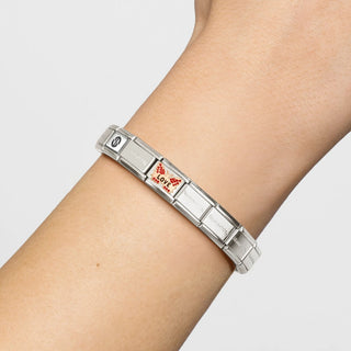 Nomination Jewellery Nomination Stainless Steel and Rose Gold Composable Red Butterfly Love Link 2514319