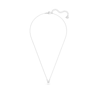 Swarovski Rhodium Plated Attract Round Cut Necklace