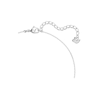 Swarovski Rhodium Plated Attract Round Cut Necklace