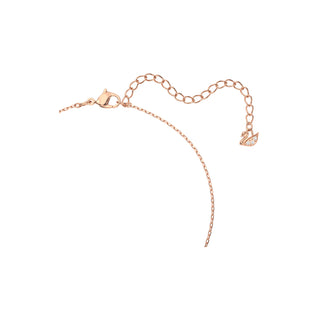 Swarovski Rose Gold-Tone Plated Intertwined Circles Stone Necklace