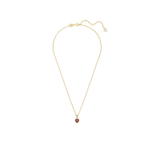 Swarovski Gold-Tone Plated Stilla Red Heart Pendant