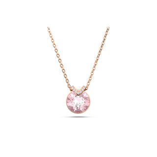 Swarovski Rose Gold-Tone Plated Pink Bella V Pendant