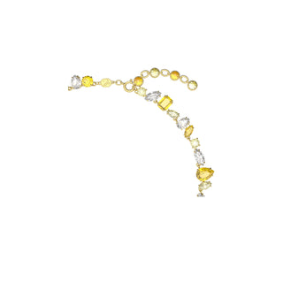 Swarovski Gold-Tone Plated Gema Mixed Cut Yellow Necklace