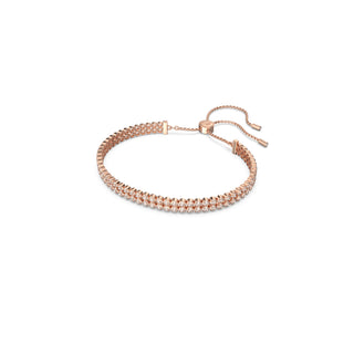 Swarovski Rose Gold-Tone Plated Round Cut Subtle Bracelet