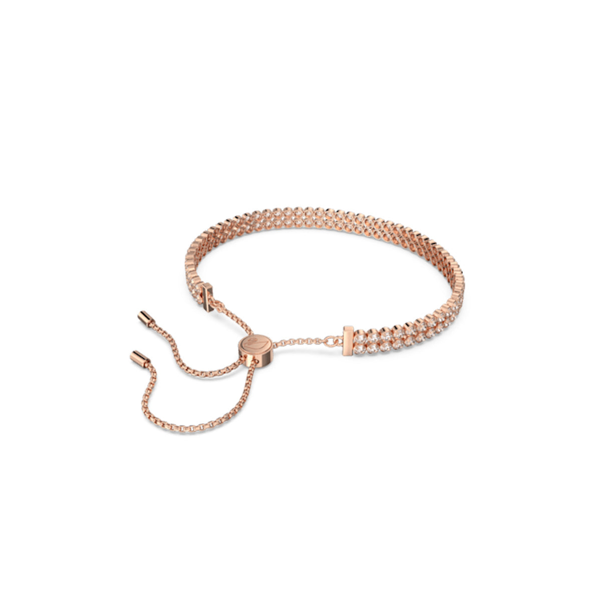 Swarovski Rose Gold-Tone Plated Round Cut Subtle Bracelet Allum