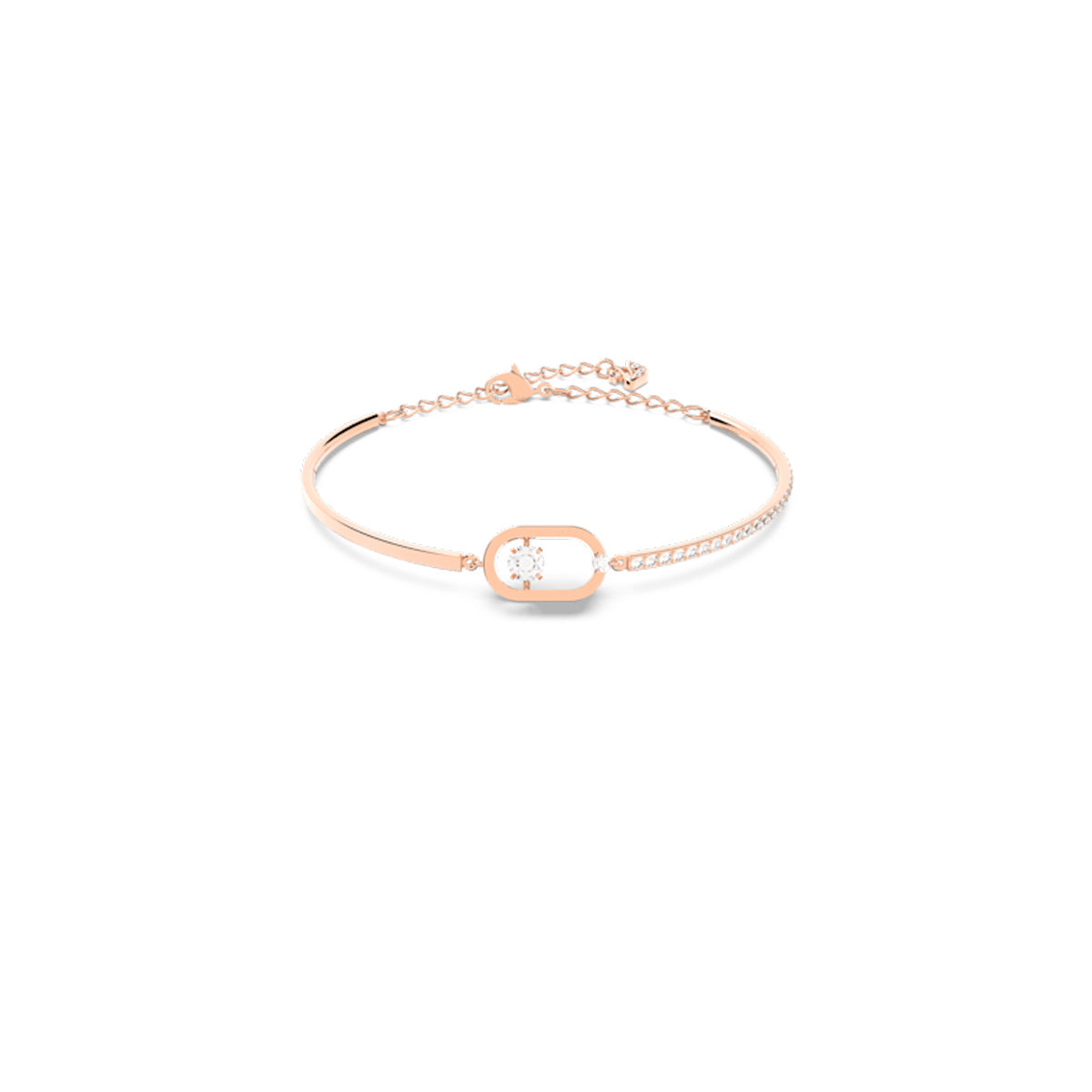 Swarovski Rose Gold-Tone Plated Oval Shaped Sparkling Dance
