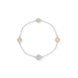 Swarovski Mixed Metal Hexagon Remix Bracelet