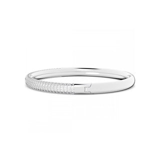 Swarovski Rhodium Plated Mini Clear Crystal Bangle