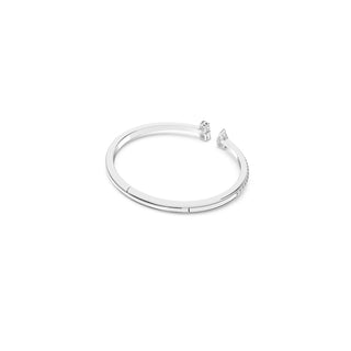 Swarovski Rhodium Plated Attract Cuff