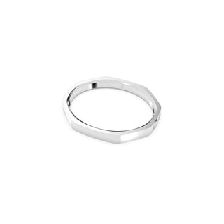 Swarovski Rhodium Plated Octagon Shape Dextera Bangle