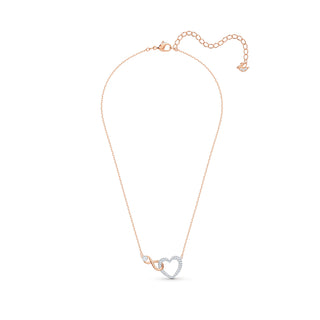 Swarovski Rose Gold-Tone Plated Infinity and Heart Set