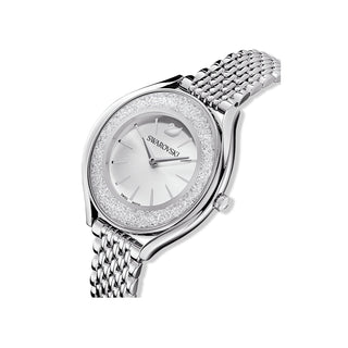 Swarovski Silver Tone Stainless Steel Crystalline Aura Watch