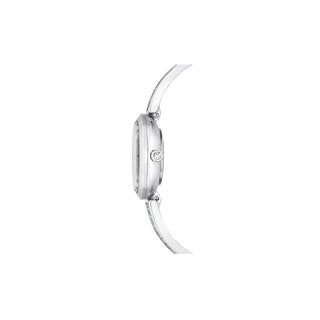 Swarovski Silver-Tone Crystal Rock Oval Watch