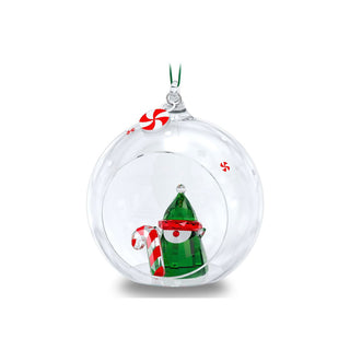 Swarovski Holiday Cheers Santa's Elf Ball Ornament