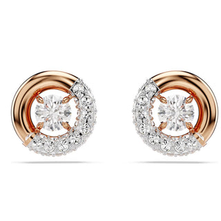 Swarovski Jewellery Swarovski Rose Gold Tone Plated Dextera Stud Earrings 4402411