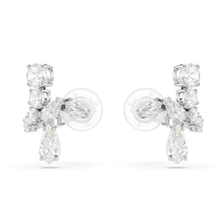 Swarovski Jewellery Swarovski Rhodium Plated Matrix Clip Earrings 4402430