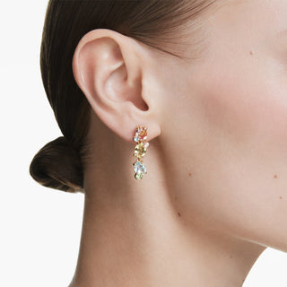 Swarovski Jewellery Swarovski  Gold Tone Gema Mixed Cut Drop Earrings 4402447