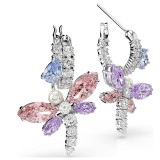 Swarovski Jewellery Ariana Grande x Swarovski Rhodium Plated Dragonfly Drop Earrings 4402485