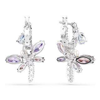 Swarovski Jewellery Ariana Grande x Swarovski Rhodium Plated Dragonfly Drop Earrings 4402485