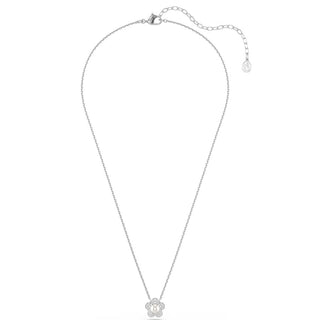 Swarovski Jewellery Ariana Grande x Swarovski Rhodium Plated Crystal Pearl Flower Pendant 4403372