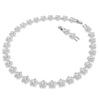 Swarovski Jewellery Ariana Grande x Swarovski Rhodium Plated Flower Necklace 4404199
