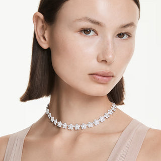 Swarovski Jewellery Ariana Grande x Swarovski Rhodium Plated Flower Necklace 4404199