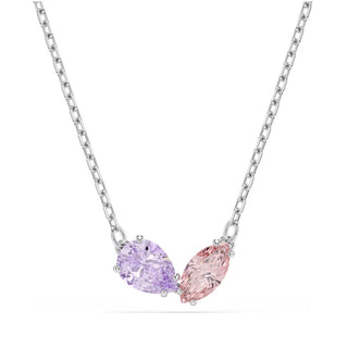 Swarovski Jewellery Ariana Grande x Swarovski Rhodium Plated Multicoloured Pendant and Earring Set 4406083