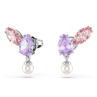 Swarovski Jewellery Ariana Grande x Swarovski Rhodium Plated Multicoloured Pendant and Earring Set 4406083