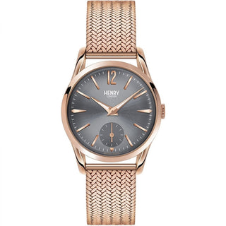 Henry London Ladies Watch With A Rose Gold Plated Bracelet