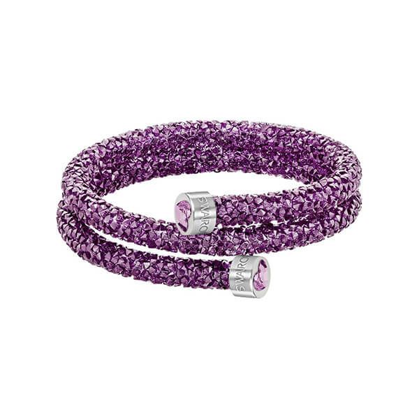 Swarovski Purple Heart Crystaldust Bangle Small Allum Sidaway