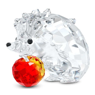 Swarovski Crystal Hedgehog with Apple Decoration