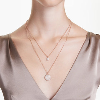 Swarovski Jewellery Swarovski Rose Gold Tone Sublima Layered Pendant 4403297