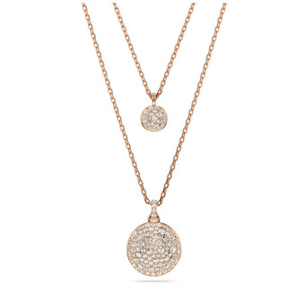 Swarovski Jewellery Swarovski Rose Gold Tone Sublima Layered Pendant 4403297