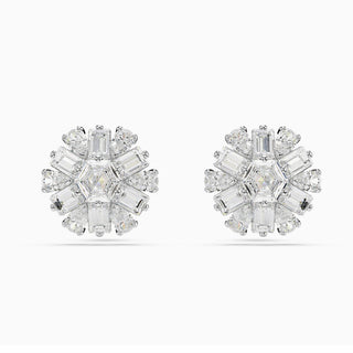 Swarovski Jewellery Swarovski Rhodium Plated Idyllia Snowflake Stud Earrings 4402424