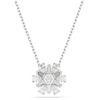 Swarovski Jewellery Swarovski Rhodium Plated Idyllia Snowflake Pendant 4403331
