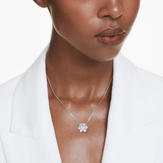 Swarovski Jewellery Swarovski Rhodium Plated Idyllia Snowflake Pendant 4403331