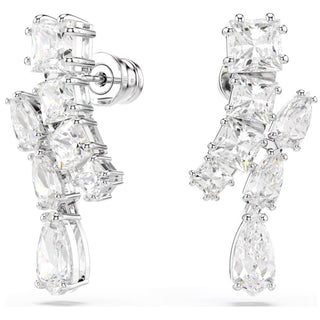 Swarovski Jewellery Swarovski Rhodium Plated Matrix Drop Earrings 4402428