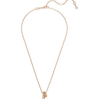 Swarovski Jewellery Swarovski Rose Gold Tone Hyperbola Three Row Pendant 4403334