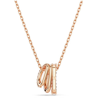 Swarovski Jewellery Swarovski Rose Gold Tone Hyperbola Three Row Pendant 4403334