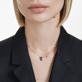 Swarovski Jewellery Swarovski Rhodium and Ruthenium Plated Swan Pendant 4403339
