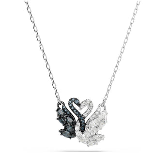 Swarovski Jewellery Swarovski Rhodium and Ruthenium Plated Swan Pendant 4403339