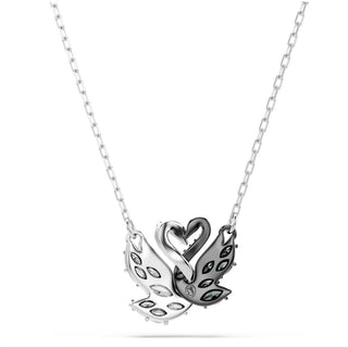 Swarovski Jewellery Swarovski Rhodium and Ruthenium Plated Swan Pendant 4403339